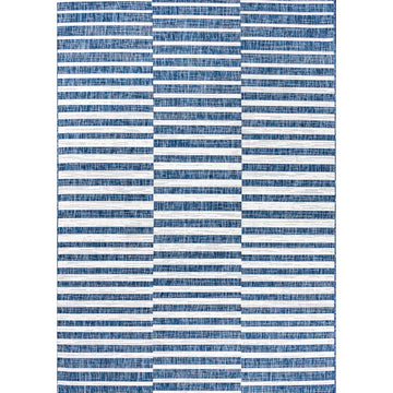 Sukie Modern Offset Stripe Indoor/outdoor Area Rug